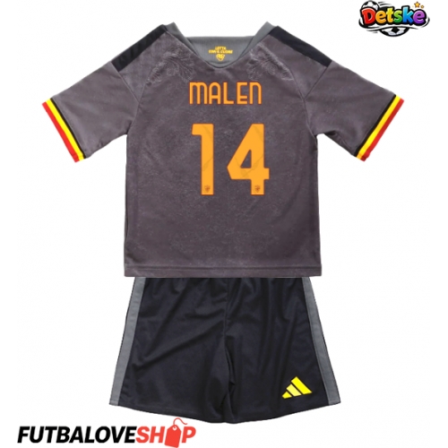 Dres AS Roma Donyell Malen #14 Tretina pre deti 2026-27 Krátky Rukáv (+ trenírky)